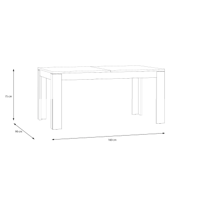 ÁLAMO extendable rectangular table