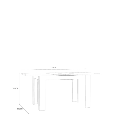 LAUREL extendable rectangular table