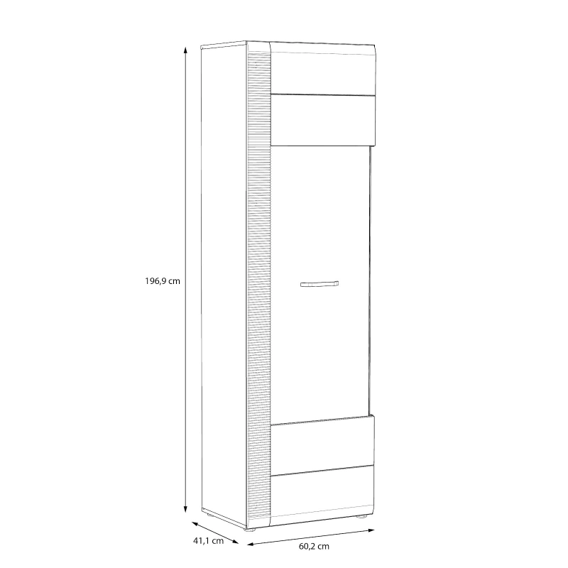 IVAN tall display cabinet