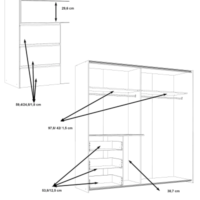 BACO sliding-door wardrobe