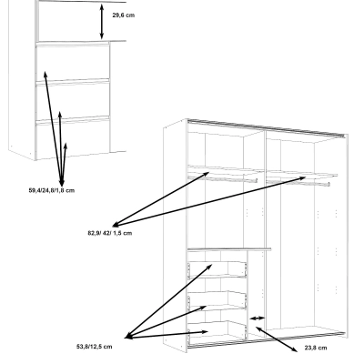BACO sliding-door wardrobe
