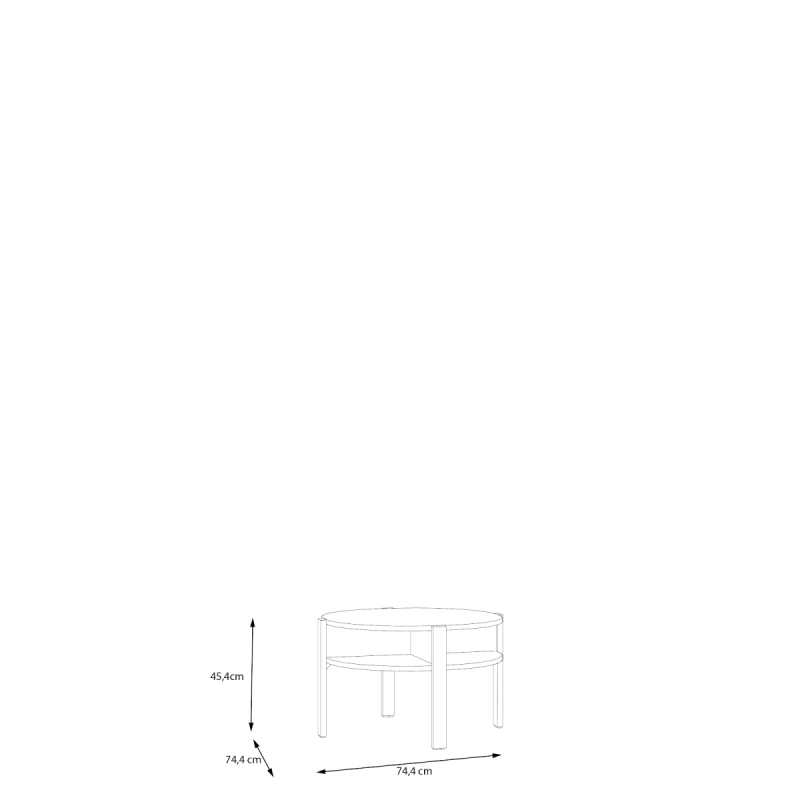 LUNA table fixed center