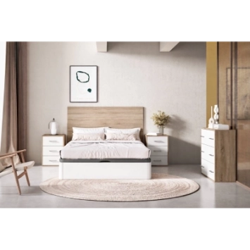 Canapé Abatible RODAS 150x190 Blanco Lacado | Barimueble