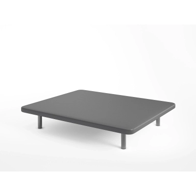 ZULOAGA Base entapissada de color gris 150x190 amb 4 potes