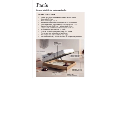 FORTUNY canapé 135x190 cambrian